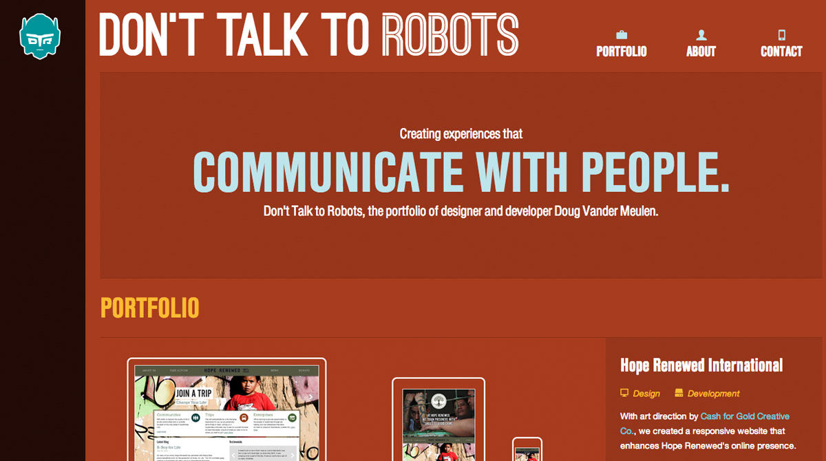 Don’t Talk To Robots
